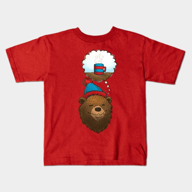 Novembears Love Coffee Kids T-Shirt by nickv47